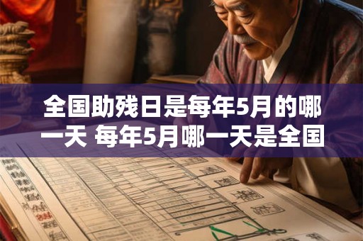 全国助残日是每年5月的哪一天 每年5月哪一天是全国助残日