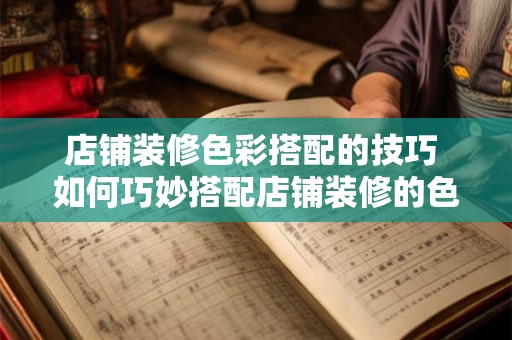 店铺装修色彩搭配的技巧 如何巧妙搭配店铺装修的色彩