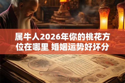 属牛人2026年你的桃花方位在哪里 婚姻运势好坏分析