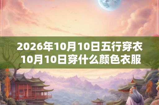 2026年10月10日五行穿衣 10月10日穿什么颜色衣服 2026年10月10日五行穿衣 10月10日穿什么颜色衣服