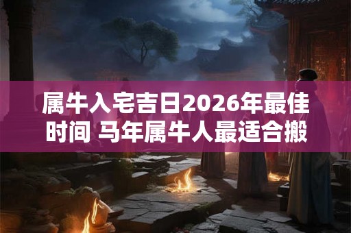 属牛入宅吉日2026年最佳时间 马年属牛人最适合搬家的日子 属牛入宅吉日2026年最佳时间 马年属牛人最适合搬家的日子