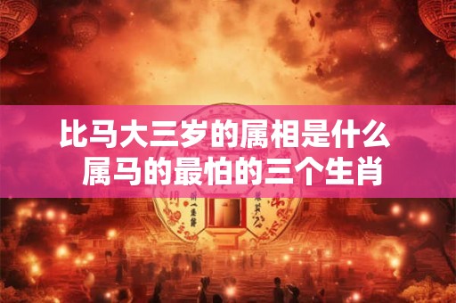 比马大三岁的属相是什么  属马的最怕的三个生肖