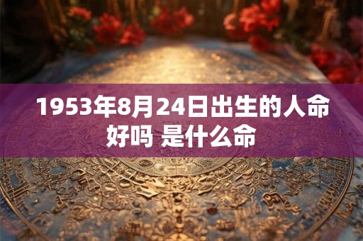 1953年8月24日出生的人命好吗 是什么命