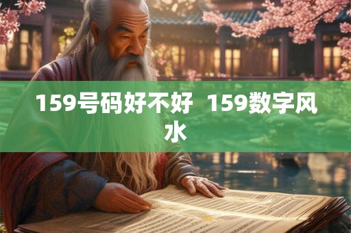 159号码好不好  159数字风水