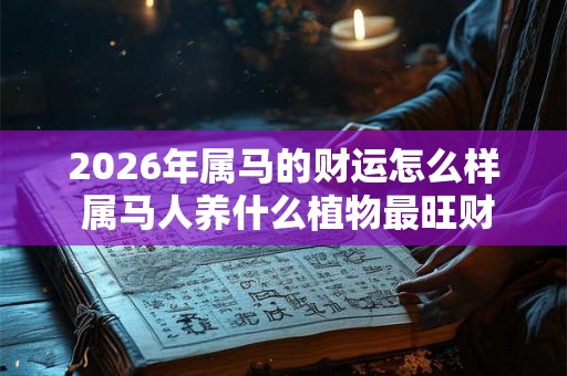 2026年属马的财运怎么样 属马人养什么植物最旺财