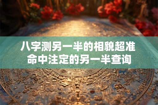 八字测另一半的相貌超准 命中注定的另一半查询