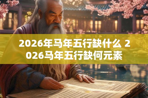 2026年马年五行缺什么 2026马年五行缺何元素