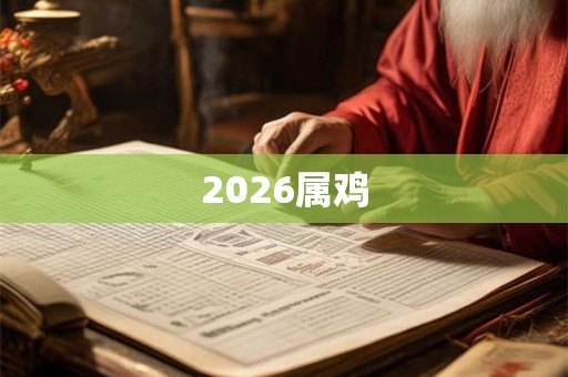2026属鸡