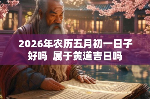 2026年农历五月初一日子好吗 属于黄道吉日吗 2026年农历五月初一日子好吗 属于黄道吉日吗