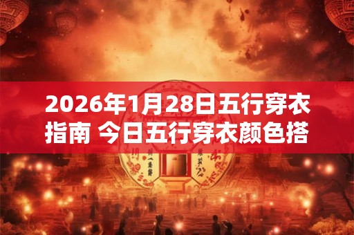 2026年1月28日五行穿衣指南 今日五行穿衣颜色搭配