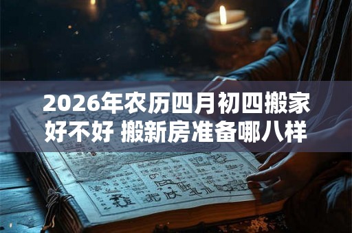 2026年农历四月初四搬家好不好 搬新房准备哪八样东西