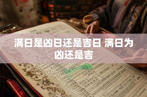 满日是凶日还是吉日 满日为凶还是吉 满日是凶日还是吉日 满日为凶还是吉