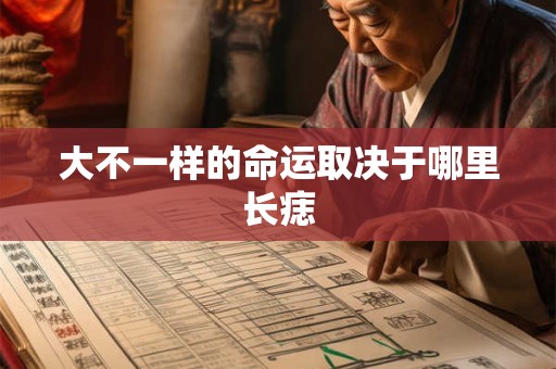 大不一样的命运取决于哪里长痣 大不一样的命运取决于哪里长痣