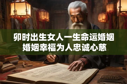 卯时出生女人一生命运婚姻 婚姻幸福为人忠诚心慈