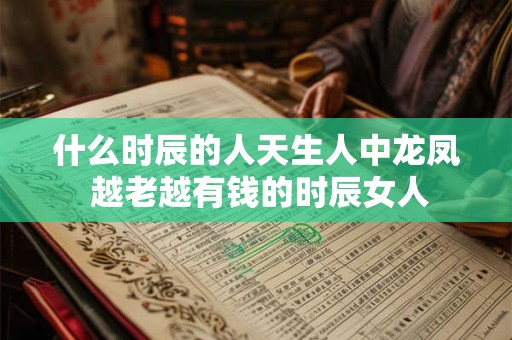 什么时辰的人天生人中龙凤 越老越有钱的时辰女人