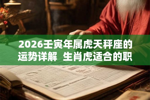 2026壬寅年属虎天秤座的运势详解  生肖虎适合的职业