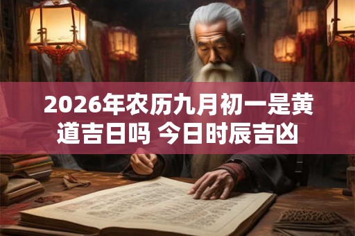 2026年农历九月初一是黄道吉日吗 今日时辰吉凶