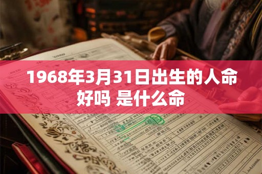 1968年3月31日出生的人命好吗 是什么命
