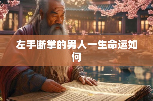 左手断掌的男人一生命运如何