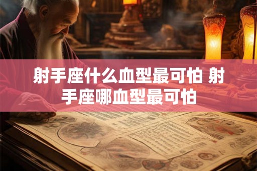 射手座什么血型最可怕 射手座哪血型最可怕 射手座什么血型最可怕 射手座哪血型最可怕