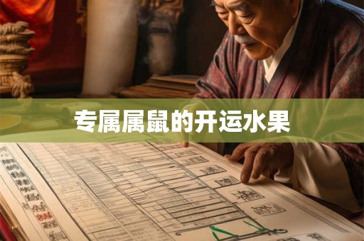专属属鼠的开运水果