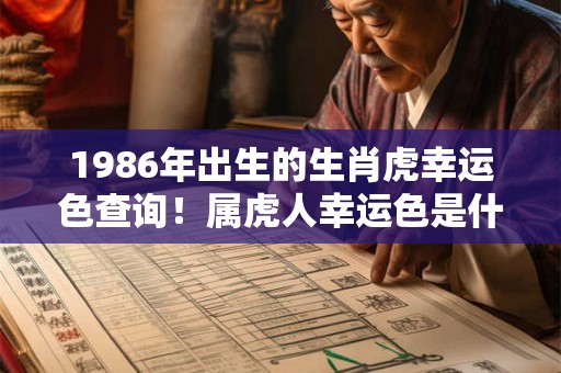 1986年出生的生肖虎幸运色查询！属虎人幸运色是什么