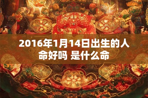2016年1月14日出生的人命好吗 是什么命