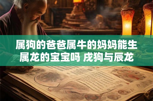 属狗的爸爸属牛的妈妈能生属龙的宝宝吗 戌狗与辰龙相冲