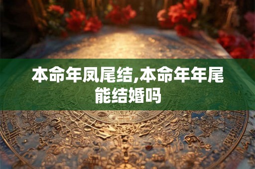 本命年凤尾结,本命年年尾能结婚吗