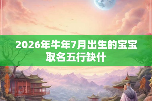 2026年牛年7月出生的宝宝取名五行缺什 2026年牛年7月出生的宝宝取名五行缺什