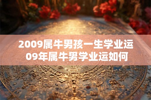 2009属牛男孩一生学业运 09年属牛男学业运如何