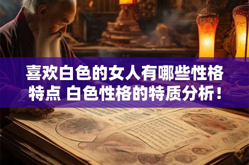 喜欢白色的女人有哪些性格特点 白色性格的特质分析！