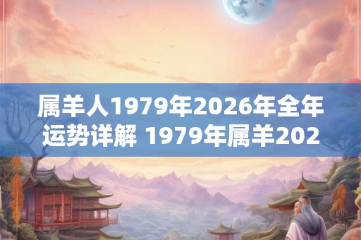 属羊人1979年2026年全年运势详解 1979年属羊2026年运势如何