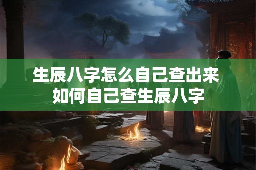 生辰八字怎么自己查出来 如何自己查生辰八字
