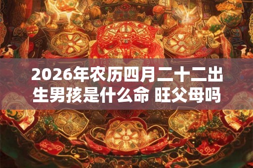 2026年农历四月二十二出生男孩是什么命 旺父母吗