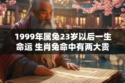 1999年属兔23岁以后一生命运 生肖兔命中有两大贵人
