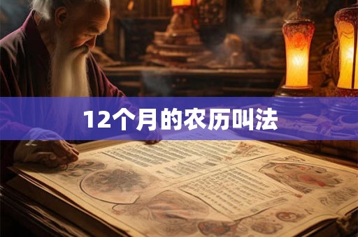 12个月的农历叫法 12个月的农历叫法