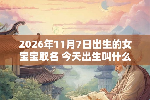 2026年11月7日出生的女宝宝取名 今天出生叫什么名字好