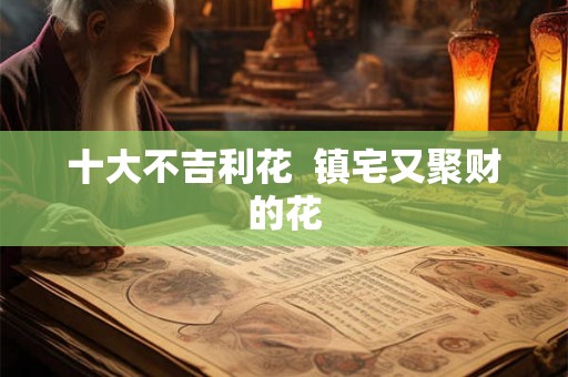 十大不吉利花  镇宅又聚财的花