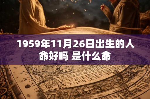 1959年11月26日出生的人命好吗 是什么命
