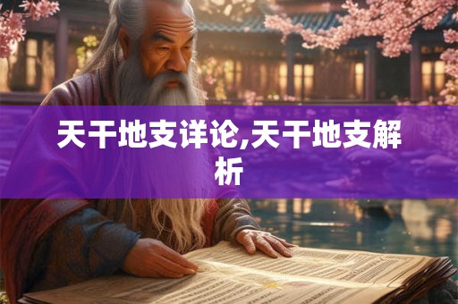 天干地支详论,天干地支解析