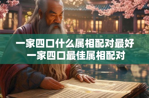 一家四口什么属相配对最好 一家四口最佳属相配对