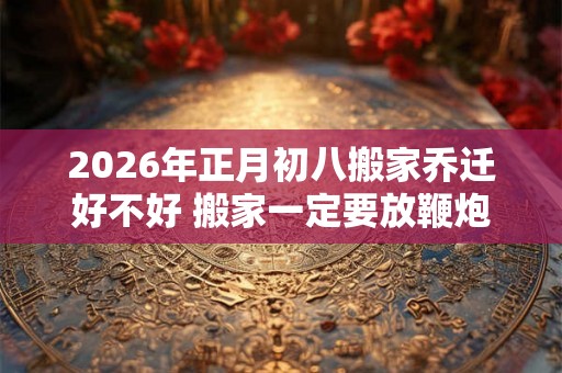 2026年正月初八搬家乔迁好不好 搬家一定要放鞭炮吗 2026年正月初八搬家乔迁好不好 搬家一定要放鞭炮吗