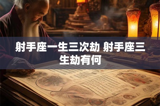 射手座一生三次劫 射手座三生劫有何 射手座一生三次劫 射手座三生劫有何
