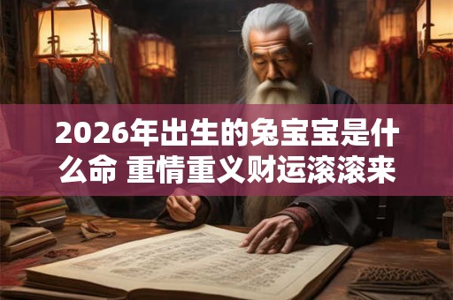 2026年出生的兔宝宝是什么命 重情重义财运滚滚来