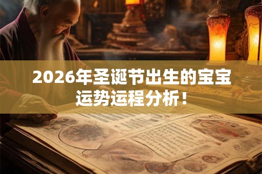 2026年圣诞节出生的宝宝运势运程分析！
