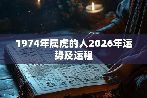 1974年属虎的人2026年运势及运程