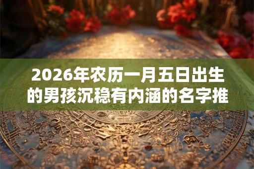 2026年农历一月五日出生的男孩沉稳有内涵的名字推荐