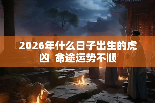 2026年什么日子出生的虎凶  命途运势不顺