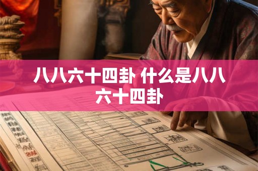 八八六十四卦 什么是八八六十四卦